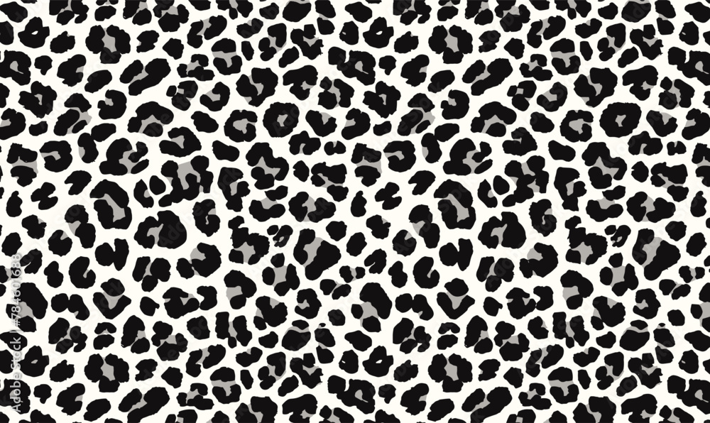 black and white leopard print pattern on the ground, flat illustration style, vector graphics, simple lines, minimalism, no shadows, white background, high resolution black and white leopard print pattern on the ground, flat illustration style, vector graphics, simple lines, minimalism, no shadows, white background, high resolution