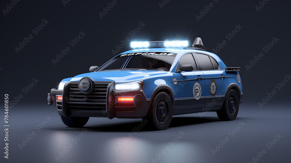 Police Car Criminal Icon 3d Police Car Criminal Icon 3d