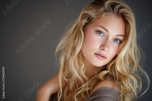 Woman Blonde: Attractive Portrait of a Confident and Gorgeous Blonde Woman
