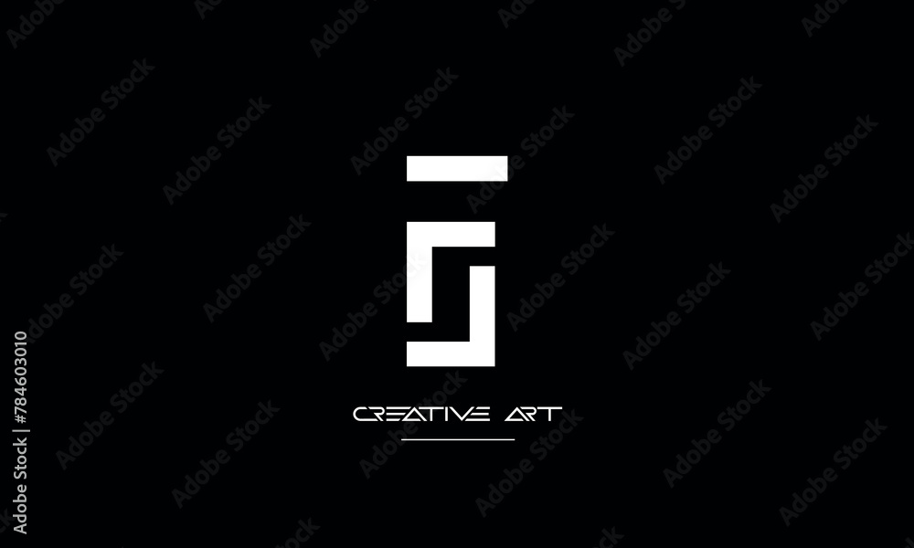 Fototapeta premium FS, SF, F, S abstract letters logo monogram