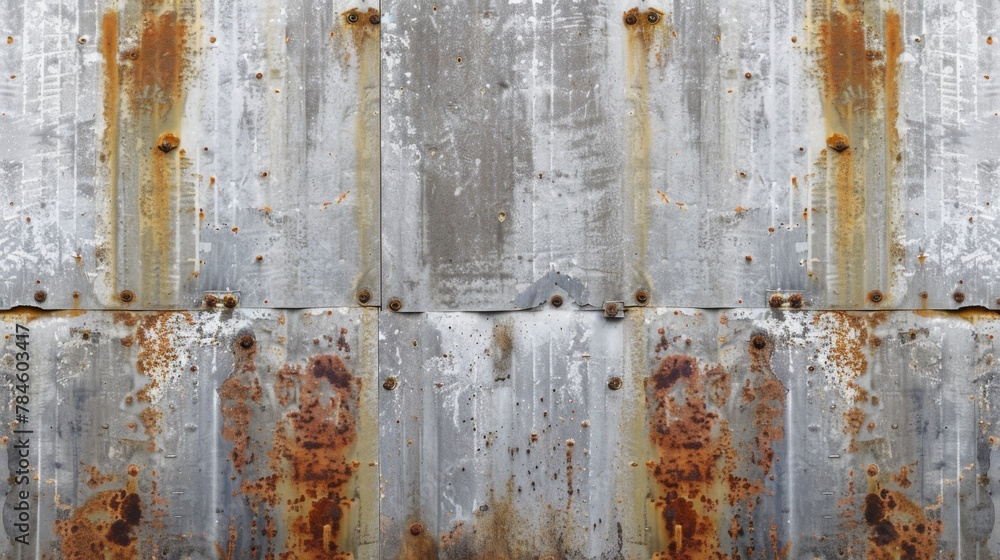 Aged Rusty Metal Wall With Rust Spots Aged Rusty Metal Wall With Rust Spots
