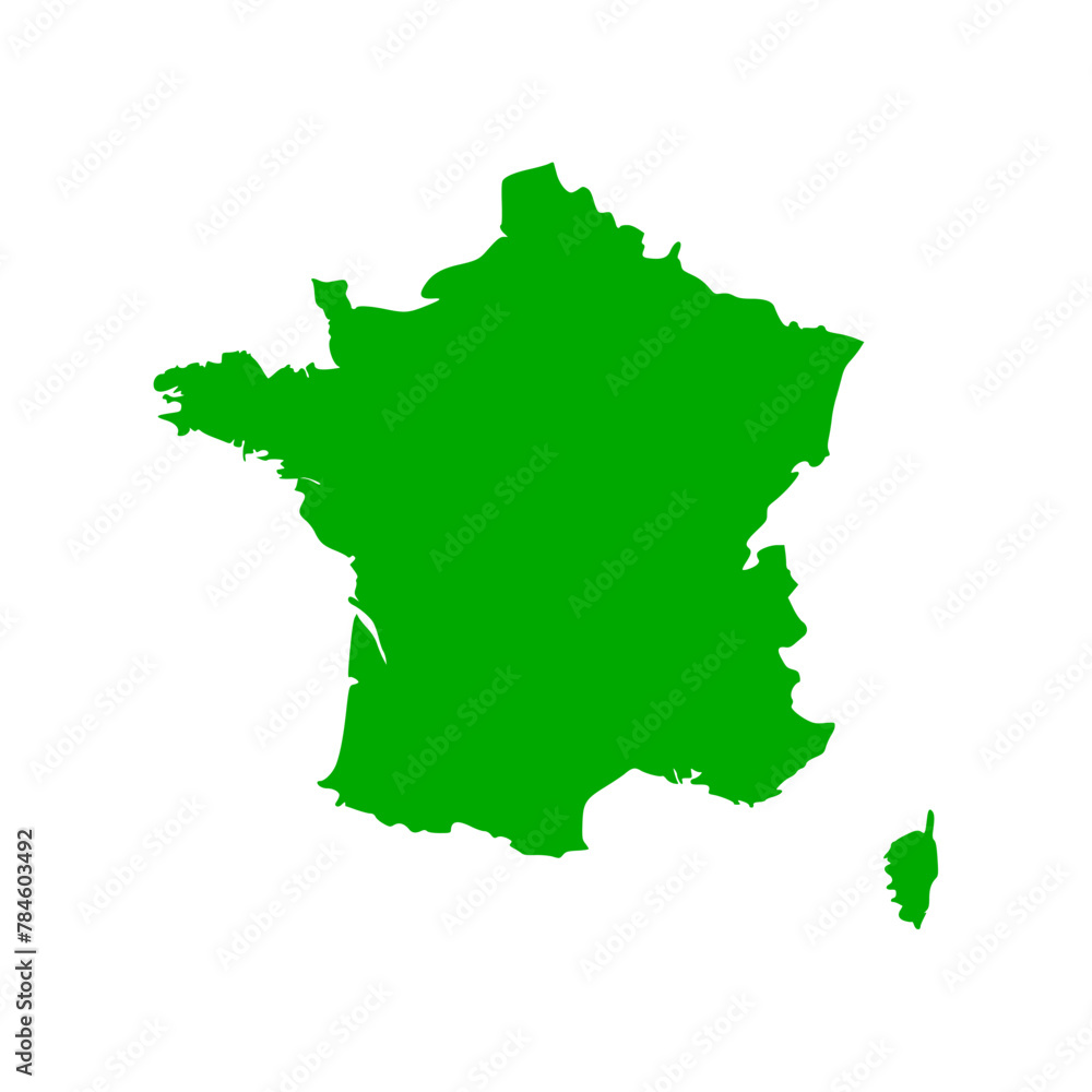 High detailed vector map - france