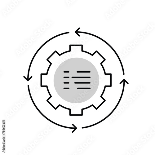 terative Prompting Strategies. Enhancing AI Learning Through Sequential Prompt Refinement. Vector Icon.