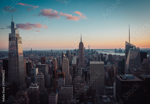 Aerial view of New York Skyline