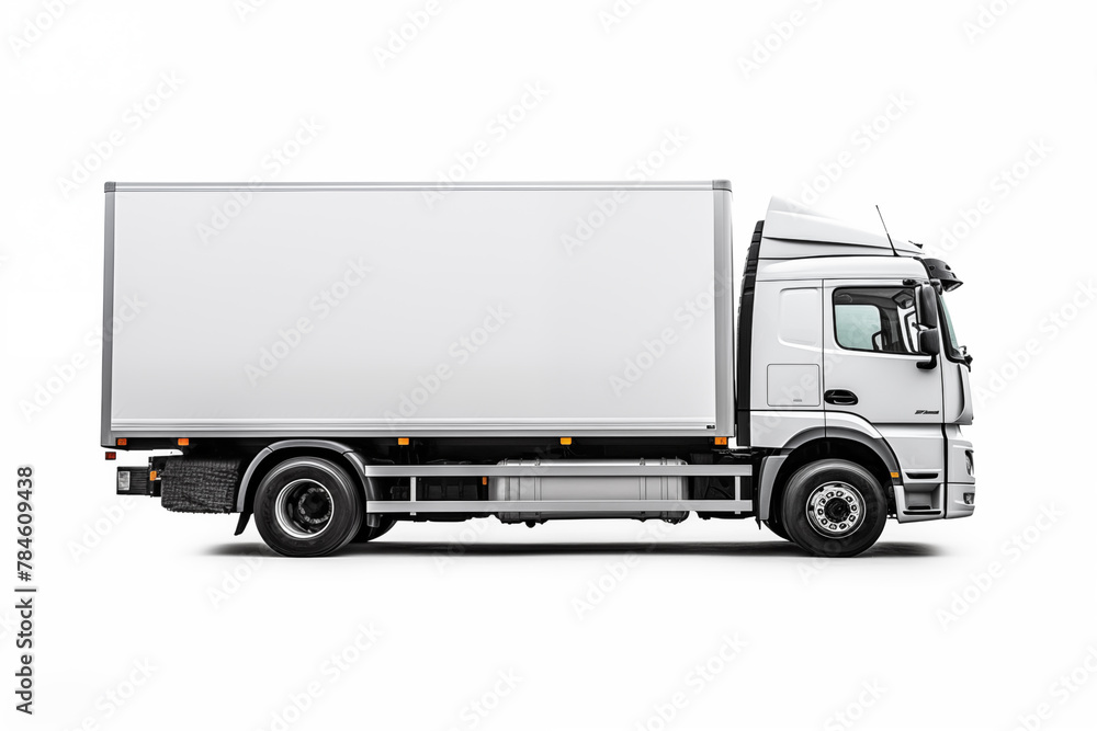 large transport truck over isolated background