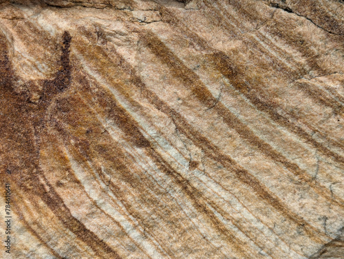 sandstone rock with pinkish veins, Asturias, Spain