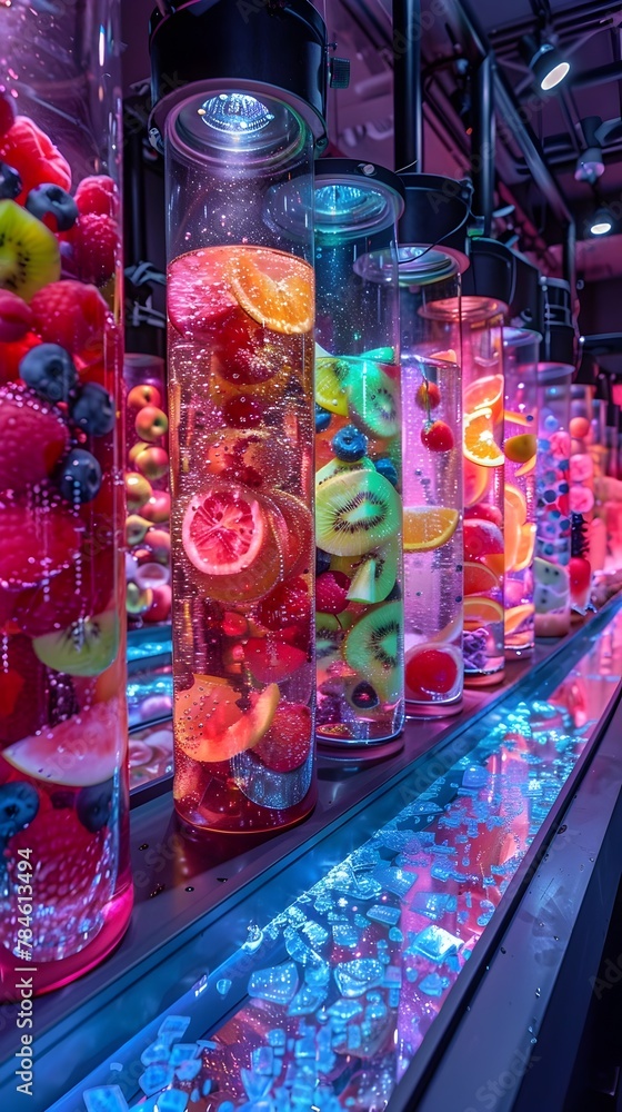 Vibrant Blended Fruit Cocoa and Tea Creations in an Automated Kitchen of the Future