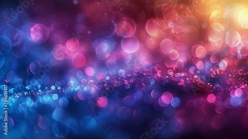 Blurry Pink and Blue Lights