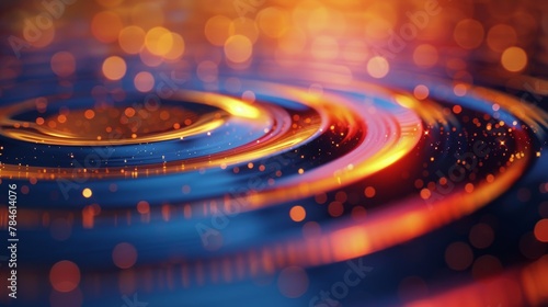 Vibrant Circles Close-Up Background