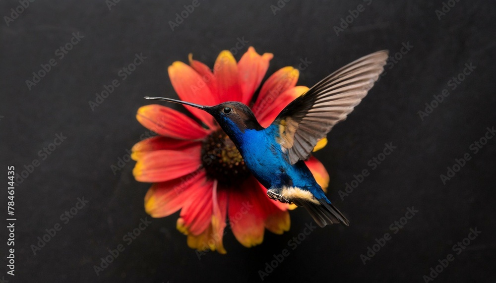 Amazing Hummingbird,
Bird of Paradise,
Colorful,
Background,
Concept,
Art
