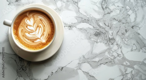 Cappuccino With Leaf Design