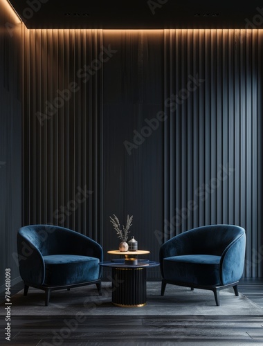 Living Room With Two Chairs and a Table