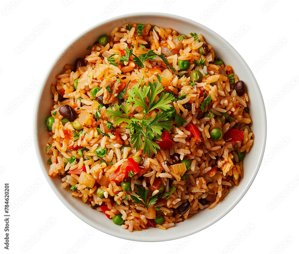 Southwestern rice isolated on transparent background Southwestern rice isolated on transparent background