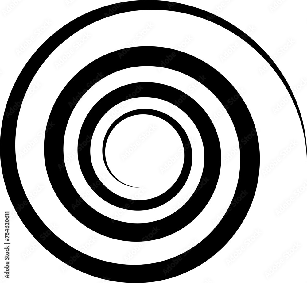Set of spiral elements vector Set of spiral elements vector