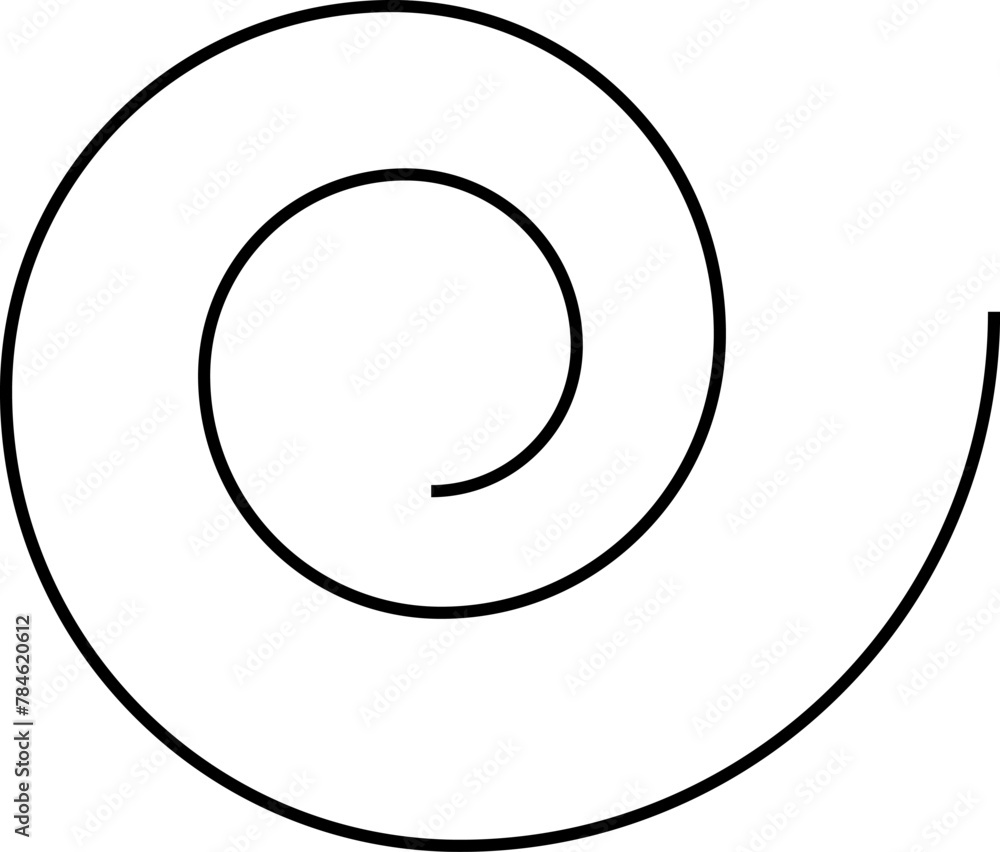 Set of spiral elements vector Set of spiral elements vector