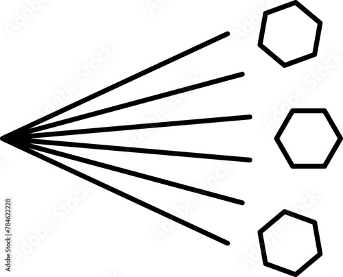 Spray vector icon. Spray icons set of water or air sprayer nozzle for paint aerosol or deodorant spray. Simple black spray cloud symbols - vector.