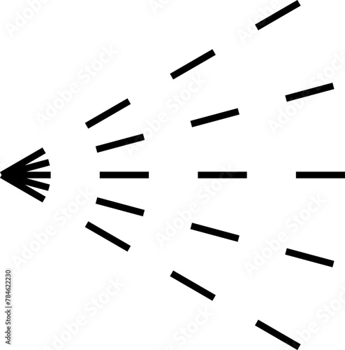 Spray vector icon. Spray icons set of water or air sprayer nozzle for paint aerosol or deodorant spray. Simple black spray cloud symbols - vector.