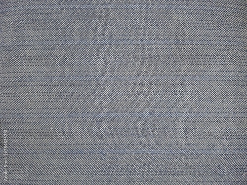 Grey fabric texture, jeans linen pattern, cotton material close up 