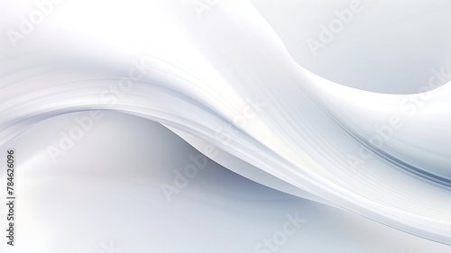 White abstract background with smooth lines © MahmudulHassan