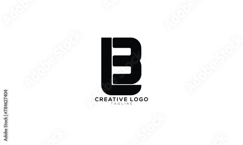 LB BL L3 3L Abstract initial monogram letter alphabet logo design