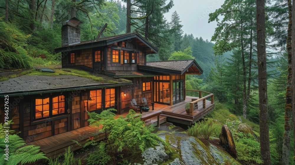 House Surrounded by Forest House Surrounded by Forest