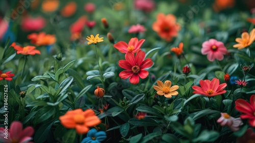 Bunch of Flowers in Grass