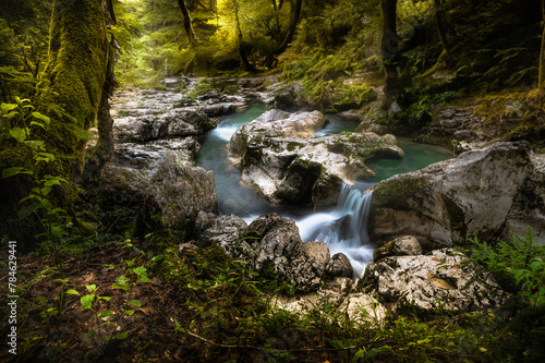 waterfall in the mountains © Bogdan