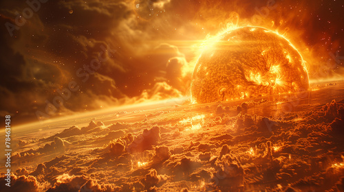 Planet Engulfed by the Sun