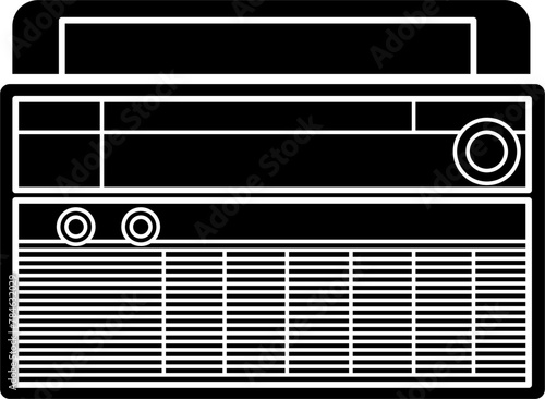 Vintage Transistor Radio Illustration