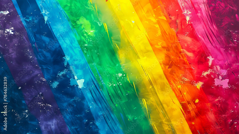 Rainbow Pride Abstract: Colorful LGBT Flag Inspired Art