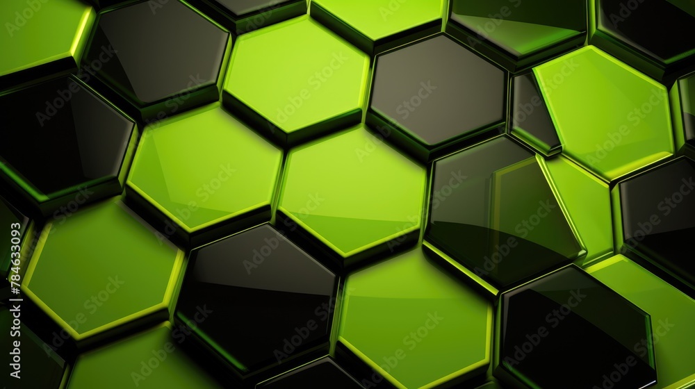 Abstract Green Hexagon Pattern Wallpaper Design Abstract Green Hexagon Pattern Wallpaper Design