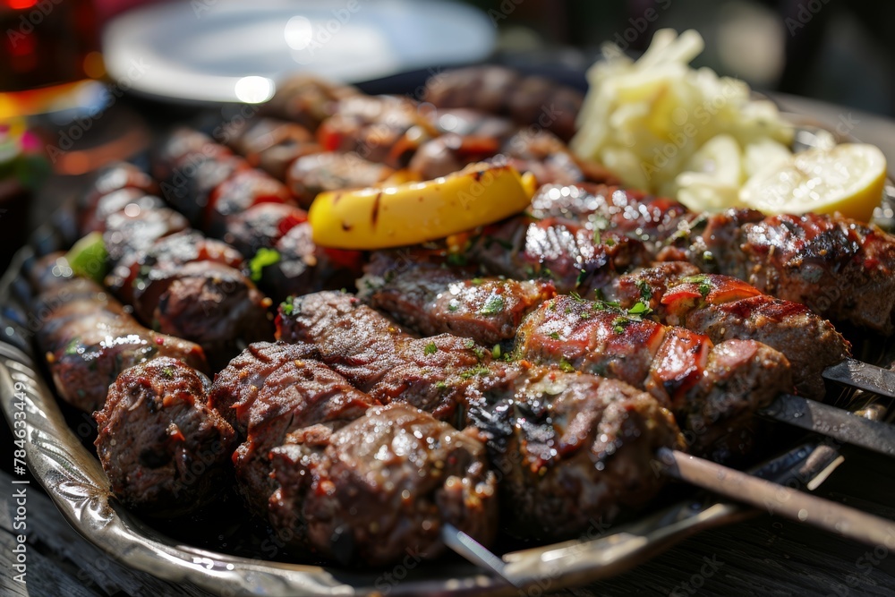 Grilled meats like cevapi and pljeskavica are staples on Balkan cafe menus. 