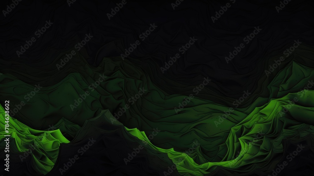 Abstract Green and Black Wavy Background Texture Abstract Green and Black Wavy Background Texture
