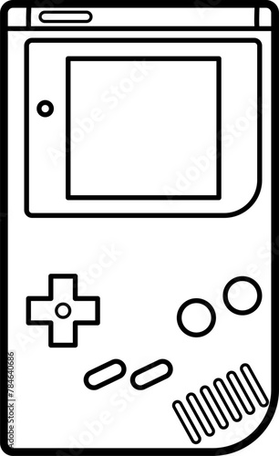 Game Boy Outline Illustration