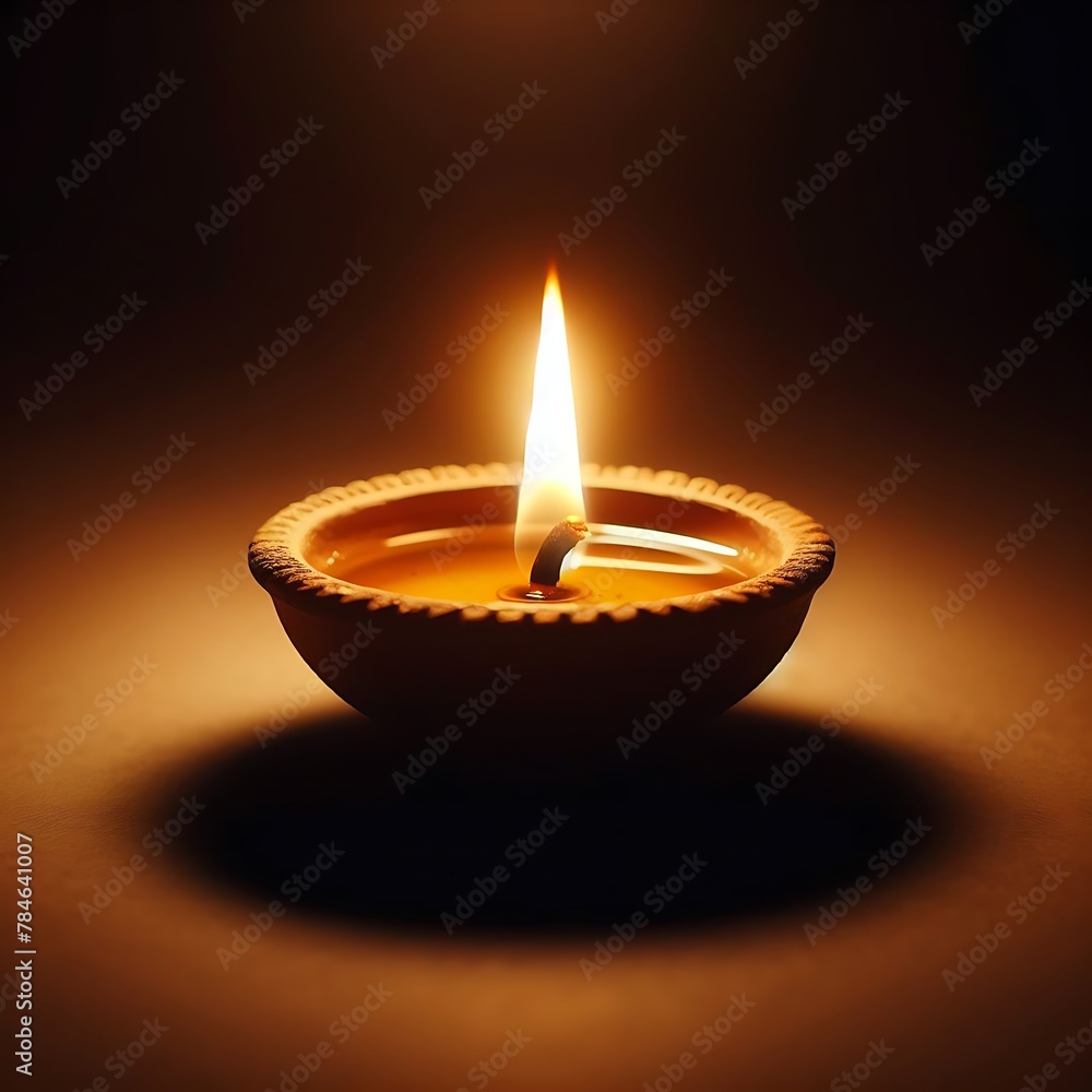 Diwali diya in the dark background Diwali diya in the dark background