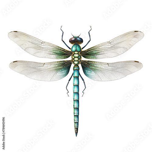 Dragonfly isolated illustration.
