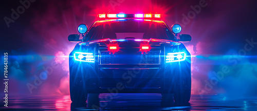 police car, AI generated