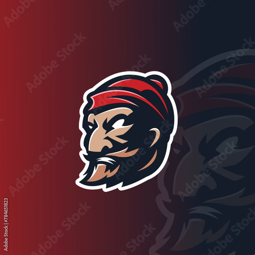 lumberjack mascot esport logo design