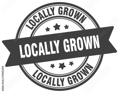 locally grown stamp. locally grown label on transparent background. round sign