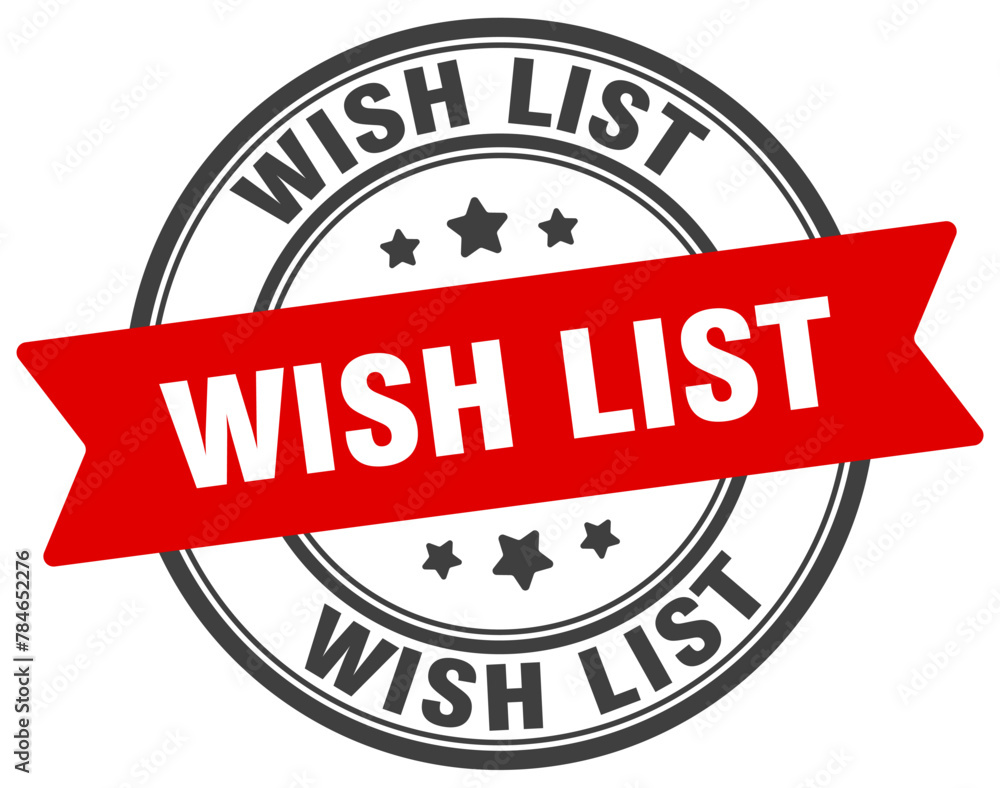 wish list stamp. wish list label on transparent background. round sign wish list stamp. wish list label on transparent background. round sign