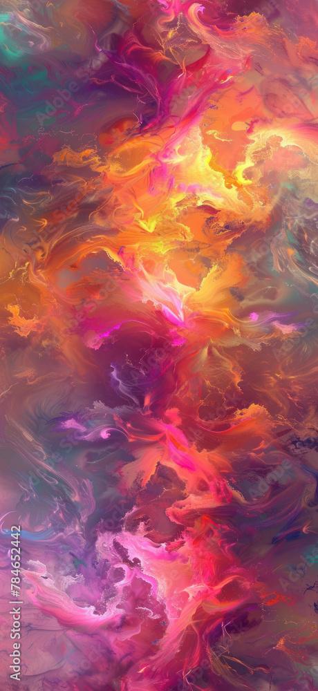 Fototapeta premium Iridescent Dream Mobile Wallpaper Background, Amazing and simple wallpaper, for mobile