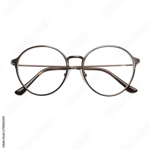 A pair of glasses on a transparent background