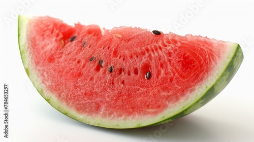 Minimalist Still Life with Triangular Watermelon Slice Generative AI