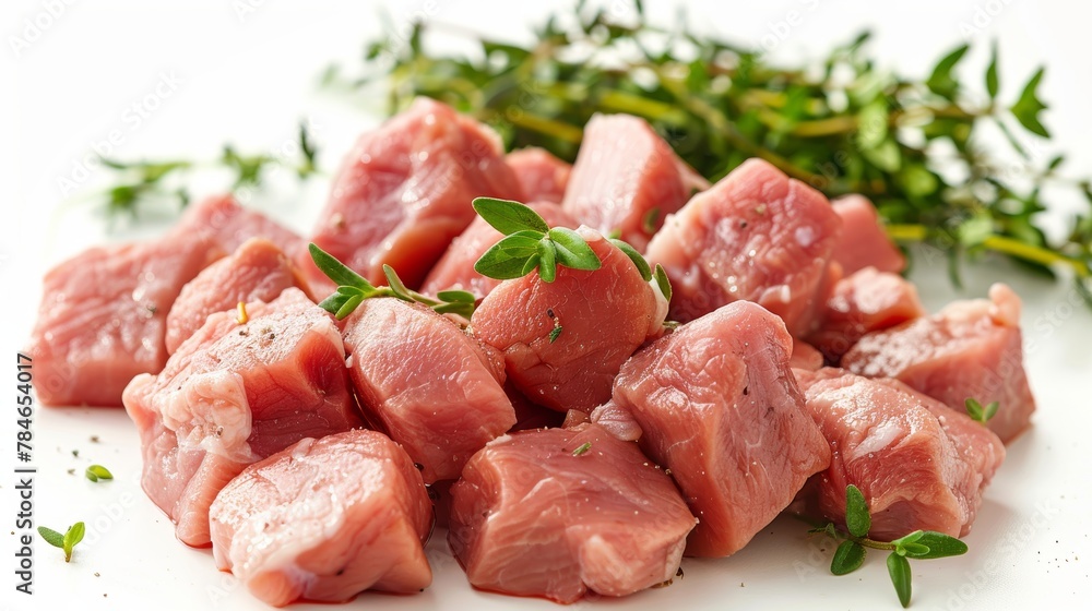 Fresh Raw Meat Ingredients Generative AI