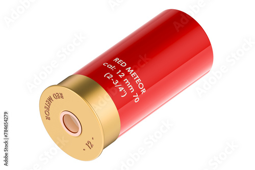 Aerial flare from flare gun, signal flare launcher. 3D rendering isolated on transparent background