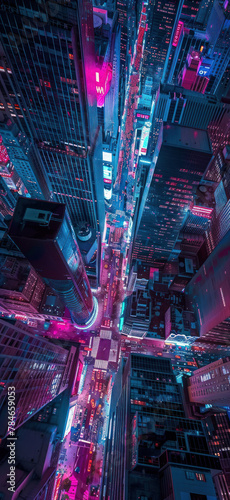 Neon Cityscape at Night., Amazing and simple wallpaper, for mobile