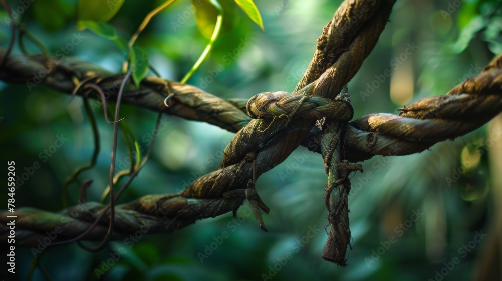 Jungle plant tree liana wallpaper background