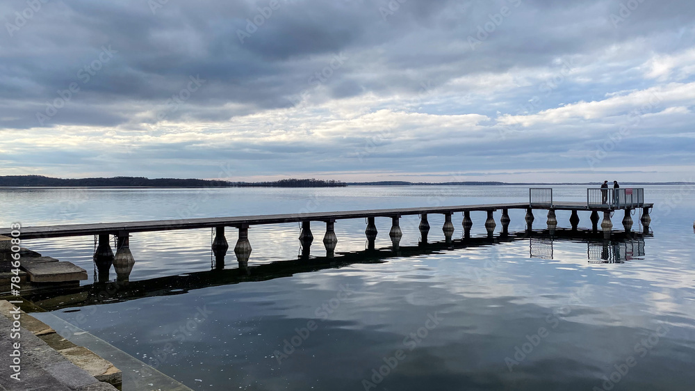 Lake Mendota Wisconsin in Spring at Sunset