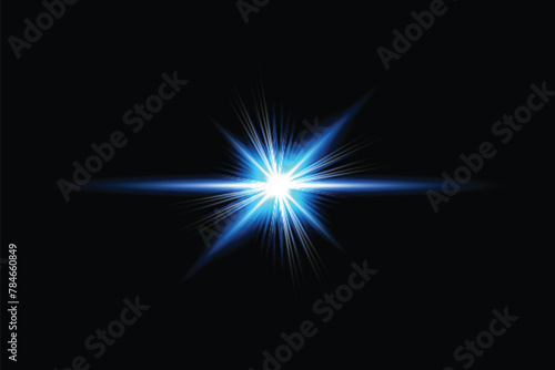 Abstract colorful lens flare lighting effects Pack Premium
