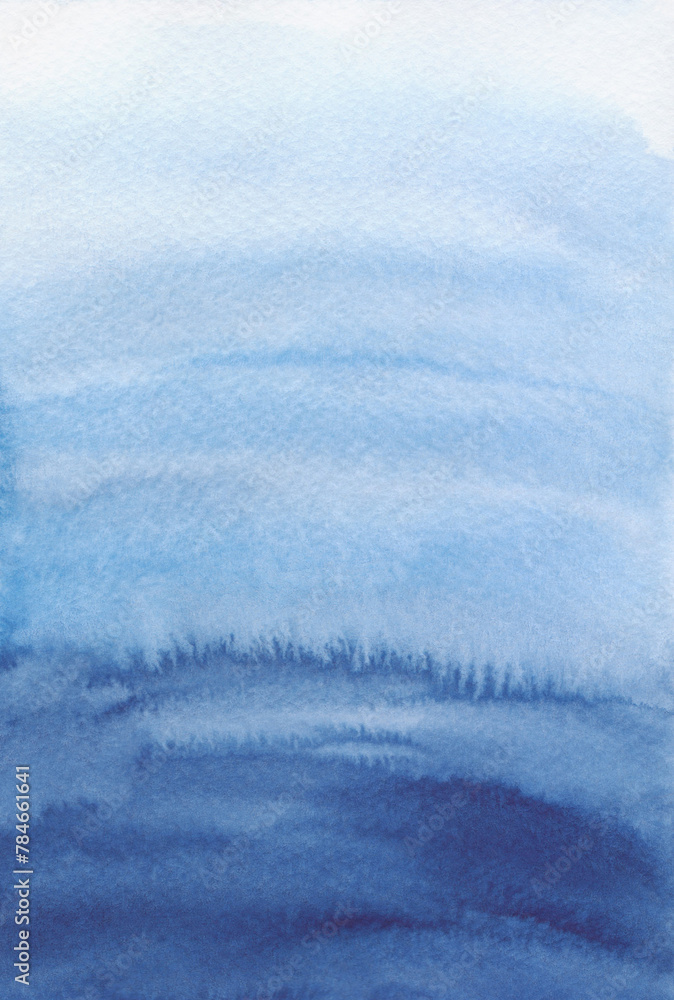 Watercolor abstract background in blue and blue shades with gradient, ombre, hand-drawn. Template for design, decoration, business cards, advertisements, labels with a place for text. Watercolor abstract background in blue and blue shades with gradient, ombre, hand-drawn. Template for design, decoration, business cards, advertisements, labels with a place for text.